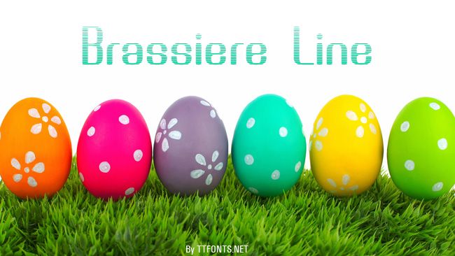 Brassiere Line example